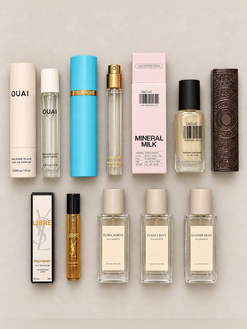 High end ed P lot Kilian, YSL, Tom Ford, Ouai, DedCool, All Saints
